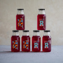 330 ml keeratava korgiga pudel &Oslash;43 korgiga ja v&auml;rvilise tr&uuml;kiga BROWIN 631331 - 6 tk