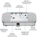 Epson | EH-TW7100 | 4K PRO-UHD 3840 x 2160 (2 x 1920 x 1080) | 3000 ANSI lumens | White | Lamp warranty 12 month(s)