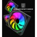 Xilence Корпусный вентилятор XPF120U.ARGB XF076, 120mm, 500-1800 RPM, 7-13.2 V, Гидравлический подшипник, Черный