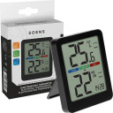 Vidaus elektroninis termometras SOENS 270101, -9.9°C iki 50°C, 20-95% RH, juodas