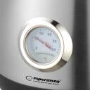 Esperanza EKK029 elektriskā tējkanna, 1.7 L, 2200 W, nerūsējo&scaron;ais tērauds, 75 cm, automātiskā izslēg&scaron;anās, termometrs