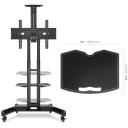 Onkron televiisori aluse APT1551-B, s&uuml;gavus 320 mm, laius 460 mm, k&otilde;rgus 20 mm, kaal 1590 g, v&auml;rv must