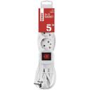 Emos Ilgintuvas P1325R, 5m, 3&times;2P+PE, PVC, 3680W, su jungikliu, vaikų apsauga