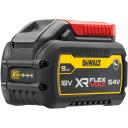 Dewalt Baterija DCB547G-XJ 54V 9Ah, 54V/18V, 6 kartus ilgesnis veikimo laikas, apsauga nuo perkaitimo, 3-LED įkrovimo indikatorius