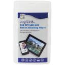 Logilink Puhastuslapid RP0010, 100 tk, alkoholivabad, biolagunevad, perforatsiooniga