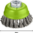 Metāla suka leņķa slīpma&scaron; D 75 mm, 1 gab.,nerūs.tēr, Mazām leņķa slīpma&scaron;īnām PRO STAINLESS STEEL HEAVY STIEPĻU SUKA, 2608622060, BOSCH