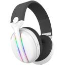 Subsonic Vektra bezvadu austiņas SA5717-2, 205g, balta, bezvadu, virs ausīm, iebūvēts mikrofons, skaļuma regulētājs