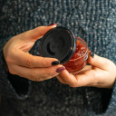 Juodas dangtelis Ø66/4 BROWIN 136016, 4 kabliukai, 10 vnt.