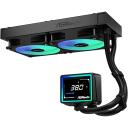 Asrock AIO Challenger 240 Digital 90-ACLA24-BAAGA6, 62,6 CFM, 31 dB, 2 ventilaatorit, 27,7 cm, 11,9 cm, 2,7 cm, must