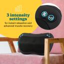 Homedics Massaažipadi SP-45H-EB, 1.65kg, 3 režiimi, 4 soojend. s&otilde;lmed, Shiatsu massaaž, reguleeritav rihm