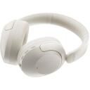 Qcy bezvadu austiņas H4 balta, 40mm, 600mAh, līdz 70h, ANC, Bluetooth 5.1, QCY lietotne, 3.5mm kabelis