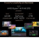 Asus ProArt P16 H7606WP-RJ079X, 16", OLED, 3K, 2880 x 1800, 120 Hz, L&auml;ikiv, AMD Ryzen AI 9, HX370, 64 GB, LPDDR5X, 2000 GB SSD