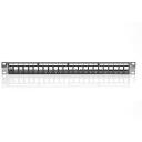 Digitus Patch Panel DN-91411, 24 porti, 1U, must, &uuml;hilduv Digitus Keystone moodulitega
