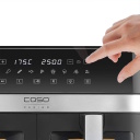 Divkameru karstā gaisa fritieris ar 14 L ietilpību un 2200 W jaudu melns DuoChef 03186 Caso