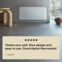 Paneļu sildītājs ar 700 W jaudu, piemērots 9–12 m² telpām Balts IB700DN Mill