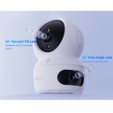 Ezviz H7C CS-H7c-44WF-W2 Siseruumide Kahe Objektiiviga 4MP 2K Nutikas Pööratav 360° Kaamera MicroSD / Öönägemine Valge