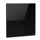 Smart premium infrared and convection wall heater 500W 50×50×5 cm 5mm tempered glass panel with LED display black AGH0012S Aeno