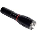 Esperanza Dione Melna Rokas lukturis LED EOT070, 15cm, 135g, 3W, 2500lm, 2 lampas, 4 gaismas režīmi, ūdensizturīgs, ar zoom