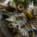 Green cotton twine 55m / 100g BIOOGROD 710008