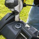 Zāles pļāvējs ar pašaizsardzību, POWERPLUS, POWXG60260, 150 cc, 460 mm pļaušanas platums, elektriskais starts, 7 augstuma regulēšanas līmeņi.