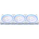 Asus Datora korpusa ventilators MR120 90DA00L3-B09020, 12 cm, 3 ventilatori, 58 cfm, 1600 RPM, 23 dB, 7 lāpstiņas, balts, ARGB