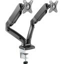 Raidsonic Monitoru statīvs IB-MS304-T, 2 monitoriem, 27'', melns, 13kg, 360&deg; rotācija, regulējams augstums