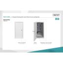 Digitus Datora korpuss ar iebūvētu filtra ventilatoru un līmeņa kājām, DN-CC 9002, IP54, RAL 7035, stikla durvis