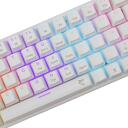 White Shark Klaviatūra WAKIZASHI-2-US-W-RED.SW, 64 taustiņi, 1.5m, USB, mehāniskā, RGB apgaismojums, vadu, sarkanie slēdži