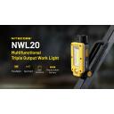 Nitecore NWL20 600 лм LED, 93 м дальность света, 5000 мАч аккумулятор, водонепроницаемый, USB зарядка, черный/желтый