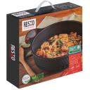 Resto kastrul 93506, 4.4 L, 28 cm, &uuml;mmargune, must/puit, klaasist kaas, ergonoomilised k&auml;epidemed, induktsioonip&otilde;hi