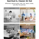 Dreame AirPursue PM10 oro valytuvas HEPA filtravimas Dual-Flow 300 m&sup3;/h Wi-Fi LCD CVF24A Balta