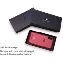 VixFox Чехол CSBS-Sam-S9-red, 5.8'', рубиновый, совместим с Samsung Galaxy S9, веганская кожа, нескользящая поверхность