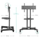 Onkron TV alus TS1350-B, 32-70 tolli, maksimaalne kandev&otilde;ime 40.5 kg, VESA 100x100-600x400 mm, k&otilde;rguse reguleerimine 870-1175 mm