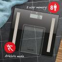 Salter Kūno svarai 9128 BK3R, 150 kg, 1.5 kg, LCD, kūno riebalų analizė, automatinis i&scaron;jungimas, modernus dizainas