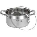 Resto Kastrul 92004 4.6L, 22cm, Klaasist kaas auruv&auml;ljundiga, M&otilde;&otilde;teskaala, Kinnitatud roostevabast terasest k&auml;epidemed