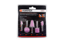 Abrasive Stone Set, FORSAGE, F-GSK503, 5 pcs, 6 mm shank