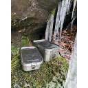 Pusdienu kārba 'Deluxe Double', nerūsējo&scaron;ais tērauds, 1.9L, R562168, Origin Outdoors