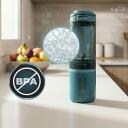 Cecotec Blender Power Titanium Shake2Go A01_EU01_123301, 180 W, 11.1 V, 0.6 L, BPA-free, 3 programos, akumuliatorius
