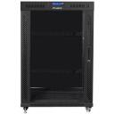 Lanberg vabariigi kapp 19 tolli 22U FF01-8022-12BL, 800mm, 1000mm, 1200kg, 6 ventilaatori pesa, IP20, klaasuks
