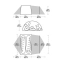Палатка BLACKTAIL 2 HOTEL, Big Agnes, 0841487150044, 2.52 кг, 3.01 кг, 2 места, 2 входа