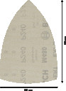 Abrazīvais siets M 480 100X150,G240,10gab, Multislīpma&scaron;īnām EXPERT M480 SLĪPĒ&Scaron;ANAS TĪKLS, 2608900731, BOSCH