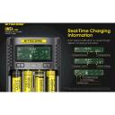 Nitecore Įkroviklis UMS4, 4 lizdai, 4000mA, 3000mA, LCD ekranas, IMR/Li-ion/LiFePO4, NiMH/NiCd, 0.256kg