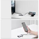 Baseus dokk CAHUB-CY0G, 4 porti, 4K@30Hz, USB 3.0 5GB/s, USB 2.0 480MB/s, 100W PD laadimine, alumiiniumisulamist