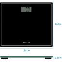Salter Vonios svarstyklės 9207 BCFEU12, 30x25cm, 150kg, LCD ekranas, automatinis įjungimas
