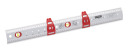 Ruler 600mm aluminium, KREATOR, KRT703600, Length: 600 mm, with spirit level and drill hole markers
