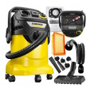 Karcher KWD 6 P V-25/6/22 1.628-485.0 Universalus &scaron;lapias-ir-sausų siurblys 25 L 1300 W Sausas ir &scaron;lapias valymas Pūtimo funkcija Geltona-Juoda