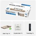 Petkit Crystal Litter Purobot Crystal Duo CR1, 4 maisi, 11kg, 4 paplātes, 4 atkritumu maisi