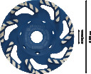 Dimanta kausveida disks 125 x 22.23 mm, Concrete, Betona slīpmašīnām EXPERT CONCRETE GRINDING HEAD, 2608900651, BOSCH