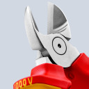 Diagonālie griezēji, KNIPEX, 70 06 160 T, &scaron;aurs galvas dizains, augstas kvalitātes materiāli, VDE sertificēti, 230 g