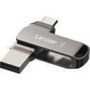 Lexar | 2-in-1 Flash Drive up to 130MB/s read | JumpDrive Dual Drive D400 | 64 GB | USB Type-C/Type-A | Grey